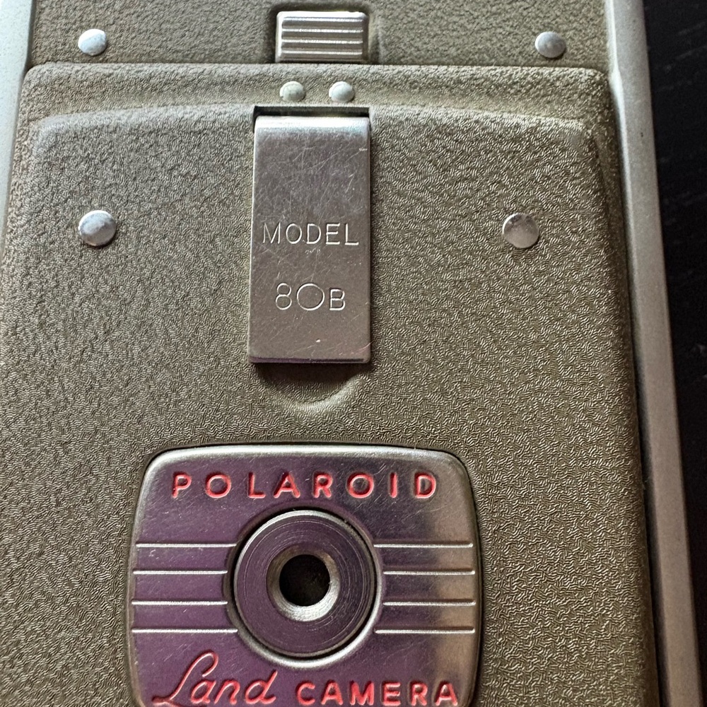 Polaroid Model 80B Camera - Silver and Gray